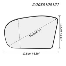 1x Mirror Glass Left Side for