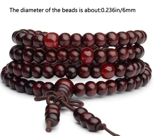 108 mala beads bracelet 6mm - 108,