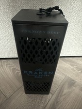Kraken 2021 Limited Edition Unknown Deep Diver Cage Tin & Blue Bottle, (empty!)