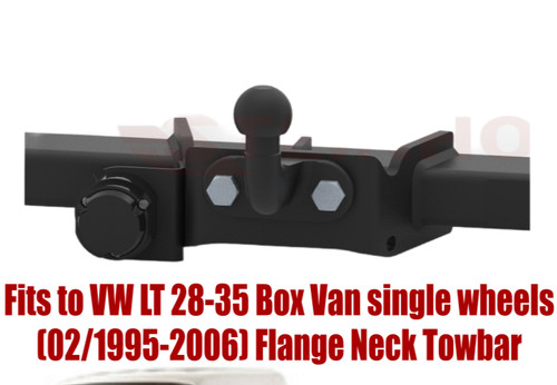 Flange neck tow - bar, for