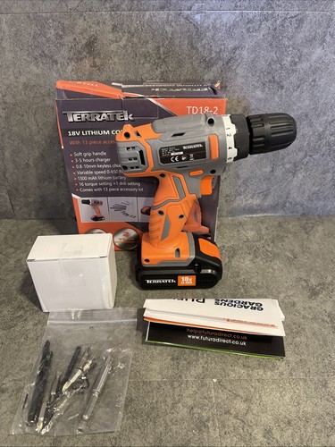 Terratek 18v cordless drill - terratek,