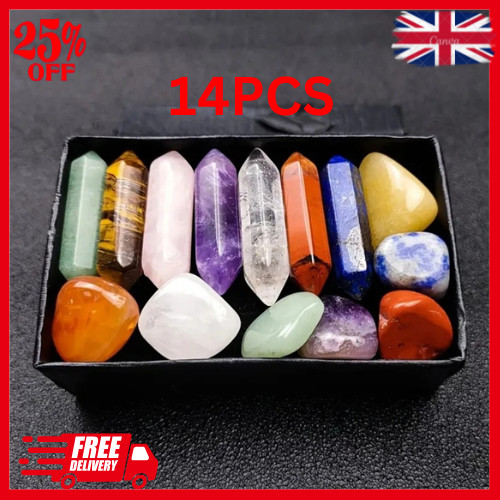 14pcs quartz crystal - crystal, chakra