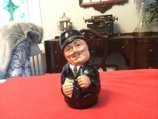 Royal Doulton Small 4" Tall Toby Mug D6720 Sgt Peeler The Policeman Doultonville