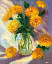 Large Flower Painting Oil