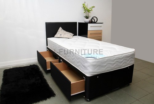 Single divan bed base 2ft6 - divan, or