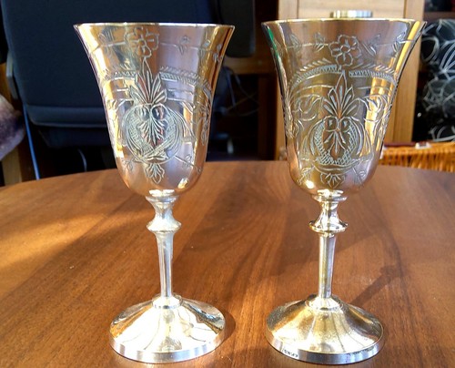 Pair vintage 1950s silver - of,