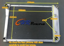 3ROW Aluminum Radiator FOR 1968-1987 Chevy Nova Monte Carlo Camaro El Camino