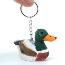 Mallard Duck Keychain Ring