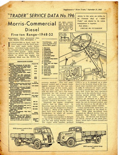 Morris commercial diesel ton - diesel, 5