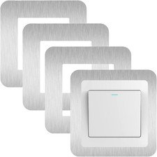 4 x SINGLE LIGHT SWITCH SOCKET