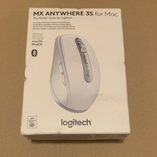 Logitech MX Anywhere 3s For Mac Compact Wireless Performance Mouse Pale Grey New