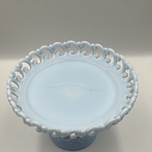 Vintage fenton blue milk glass - fenton,