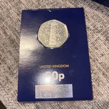 2019 Kew Gardens 50p Uncirculated Genuine Fifty Pence Coin Change Checker Carded