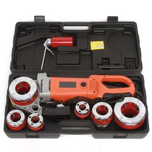 Electric pipe threader kit - threader,