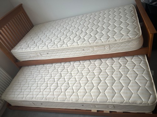 Trundle bed single - trundle, bed-
