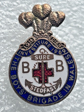 Boys Brigade Badge - Investiture 1969 BB in Wales - Prince Of Wales