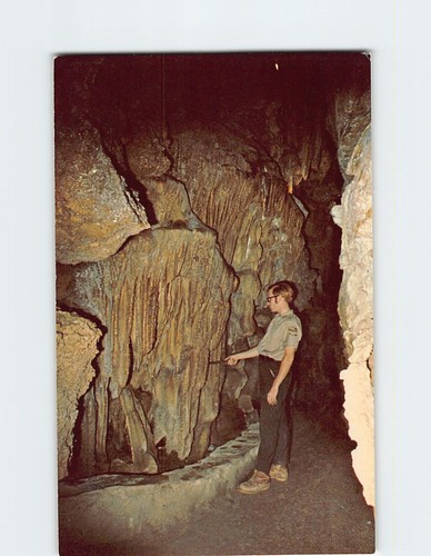 Postcard pipe organ cave - pipe, in