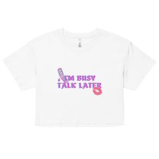 I'm busy, talk later -