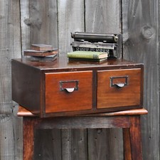 Antique Globe Wernicke Mahogany Filing Index Bank of Drawers Library Cabinet