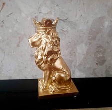 *TINY* CERAMIC SHABBY-CHIC LION ANIMAL ORNAMENT AMAZING GIFT HOME DECOR WEDDING