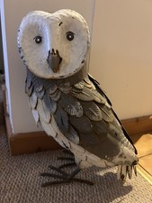 Standing Owl Metal Garden