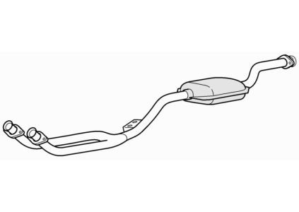 Front exhaust pipe catalytic - &,