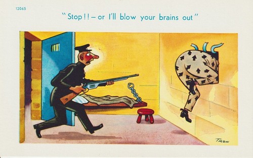 Vintage saucy seaside postcard - vintage,
