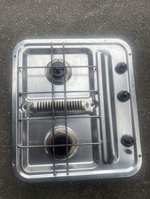 SMEV 1262 2 Burner Propane Gas Hob with Grill  And SMEV Basin