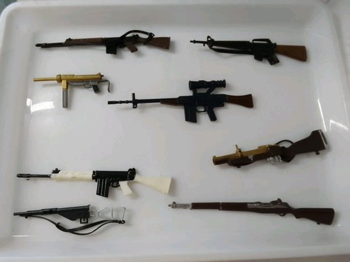 Vintage action man - man, weapons