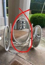 SPARE MIDDLE SECTION Vintage Ivory Triple Dressing Table Mirror Louis Baroque