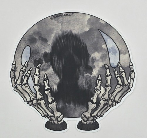 Gothic horror ghost - ghost, sticker