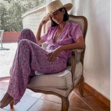 zara floral trouser and top co