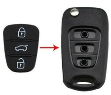 3 BUTTON HYUNDAI KEY FOB RUBBER PAD INSERT REPAIR FITS i10 i20 i30 ix35 REMOTE
