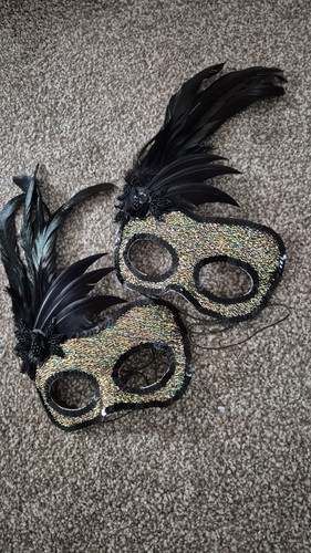 Pair gold sequined - pair,