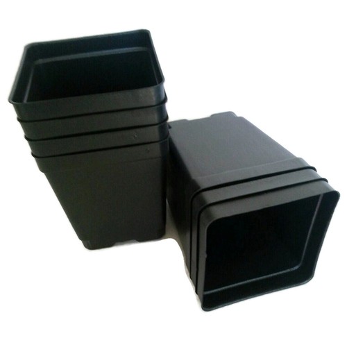Quart square deep black - 4.25",