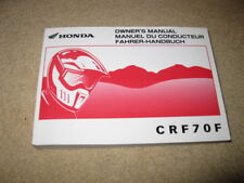 Honda Motorcycle Owner's Manual CRF70F 2003