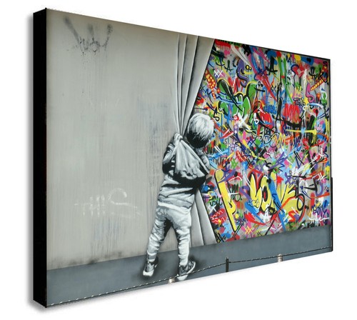 Banksy little boy pulls - banksy,