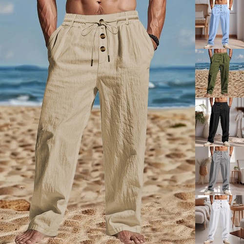 Mens cotton linen summer - summer, beach