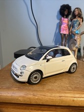 1:18 Mondo Motors Fiat 500 White Limited Edition Model Car RARE Example