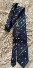 Vintage .1995 Official Rugby World Cup Men’s Neck Tie .Blue.various Team Logos