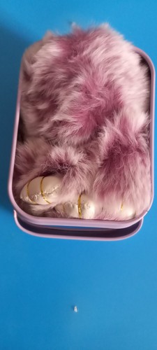 Cute rabbit plush keychain - cute, in
