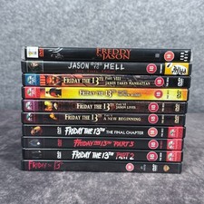 Friday The 13th DVD Bundle Collection x10 - Jason Voorhees Horror Slasher Lot