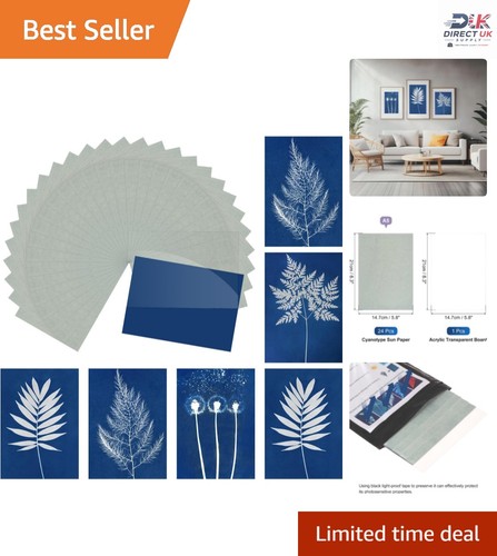 Cyanotype paper kit blue - paper, 24