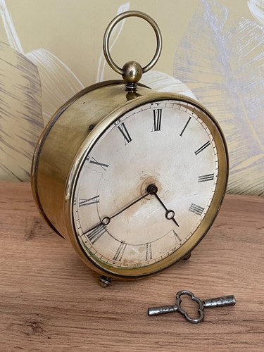 Drum clock large - large, antique