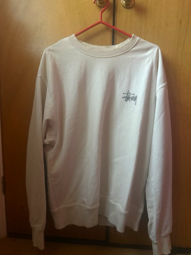 Stussy white logo graphic - white,