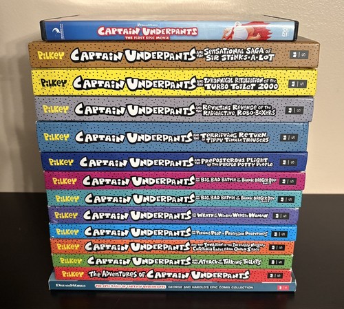 Captain underpants books 12 - underpants,
