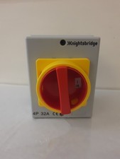 Knightsbridge IN0026 32A 4 Pole Rotary Isolator Switch 430-415V Single 3 Phase