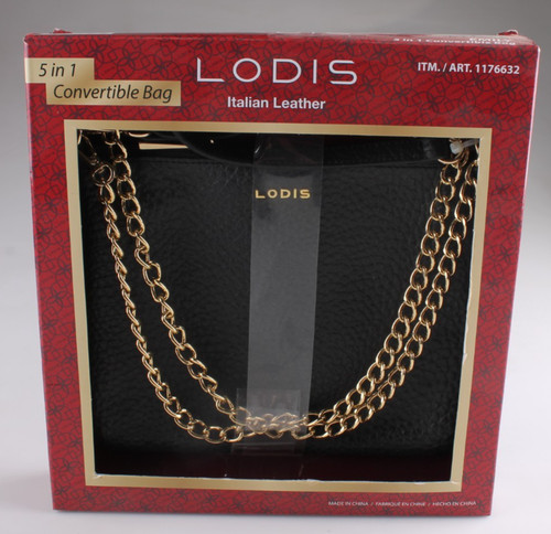 Lodis italian leather black - italian,