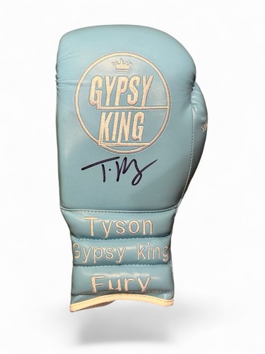 Tyson fury signed sky blue - fury,