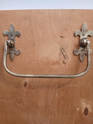 Victorian church pew - , brass